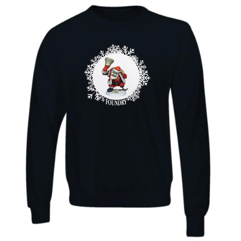 Printed Orc Santa Sweatshirt - Black