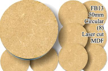 FB013 - 50mm Round MDF (8 bases)