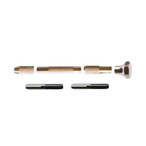 TOOL25 - Revolving Head Pin Vice With Reversible Collets